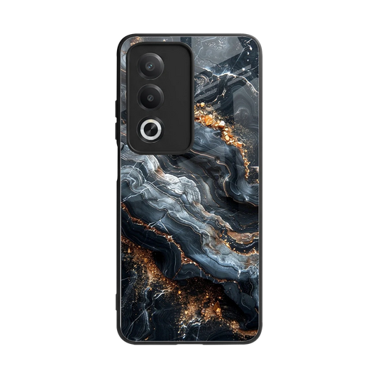 Arctic Stone back phone cover | glass case for oppo a3 pro