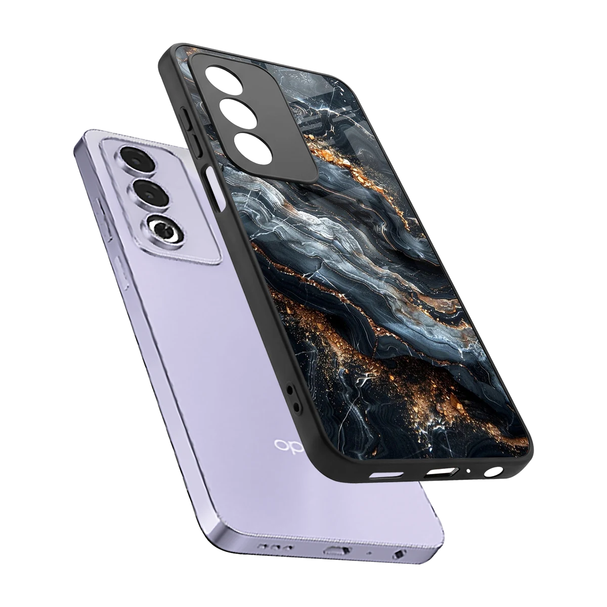 Arctic Stone sleek oppo a3 pro cover with tempered glass back and TPU edges