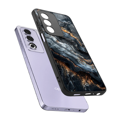 Arctic Stone sleek oppo a3 pro cover with tempered glass back and TPU edges
