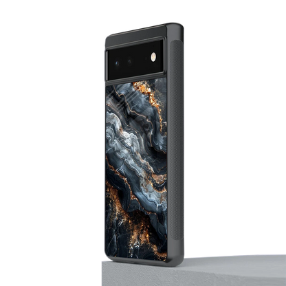 Arctic Stone stylish phone case for google pixel 6a | glossy glass and slim fit