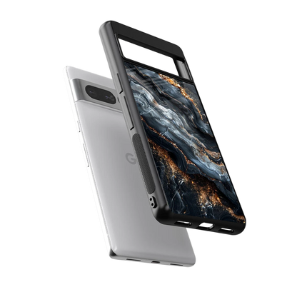 Arctic Stone sleek google pixel 7 pro cover with tempered glass back and TPU edges