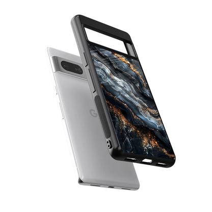 Arctic Stone sleek google pixel 7 cover with tempered glass back and TPU edges