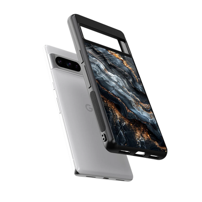 Arctic Stone sleek google pixel 8 pro cover with tempered glass back and TPU edges