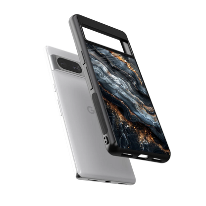 Arctic Stone sleek google pixel 8 cover with tempered glass back and TPU edges