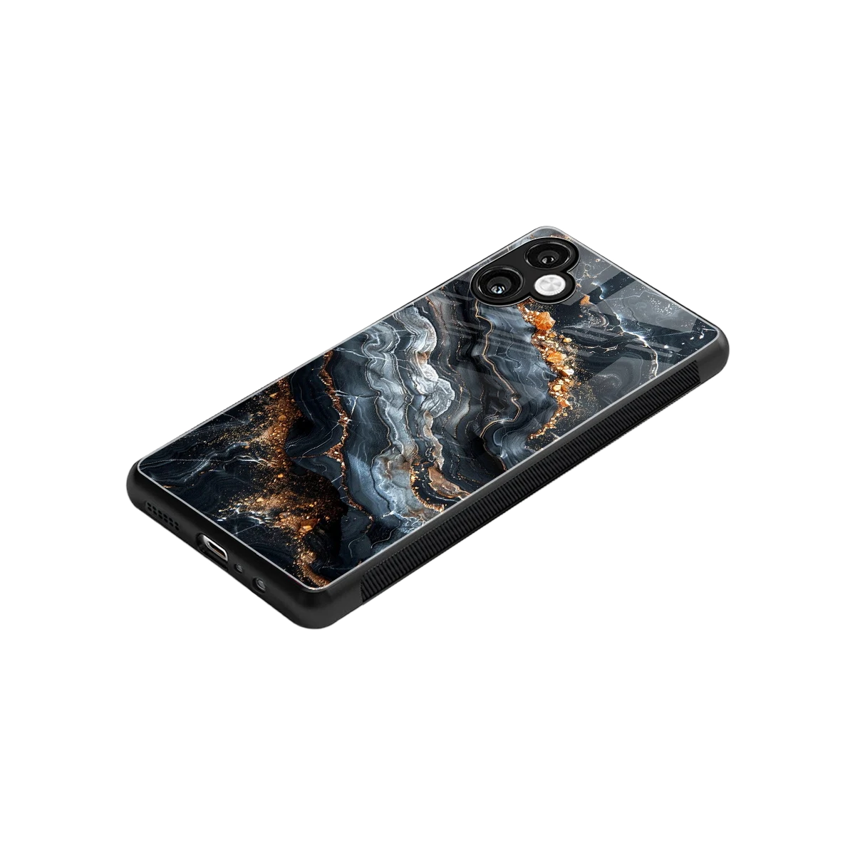 Arctic Stone stylish phone case for samsung galaxy a06 5g | glossy glass and slim fit