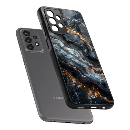 Arctic Stone sleek samsung galaxy a23 cover with tempered glass back and TPU edges