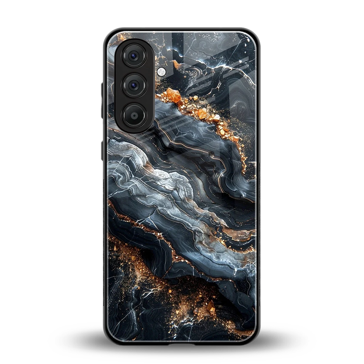 Arctic Stone back phone cover | glass case for samsung galaxy a55 5g