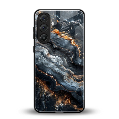 Arctic Stone back phone cover | glass case for samsung galaxy a55 5g