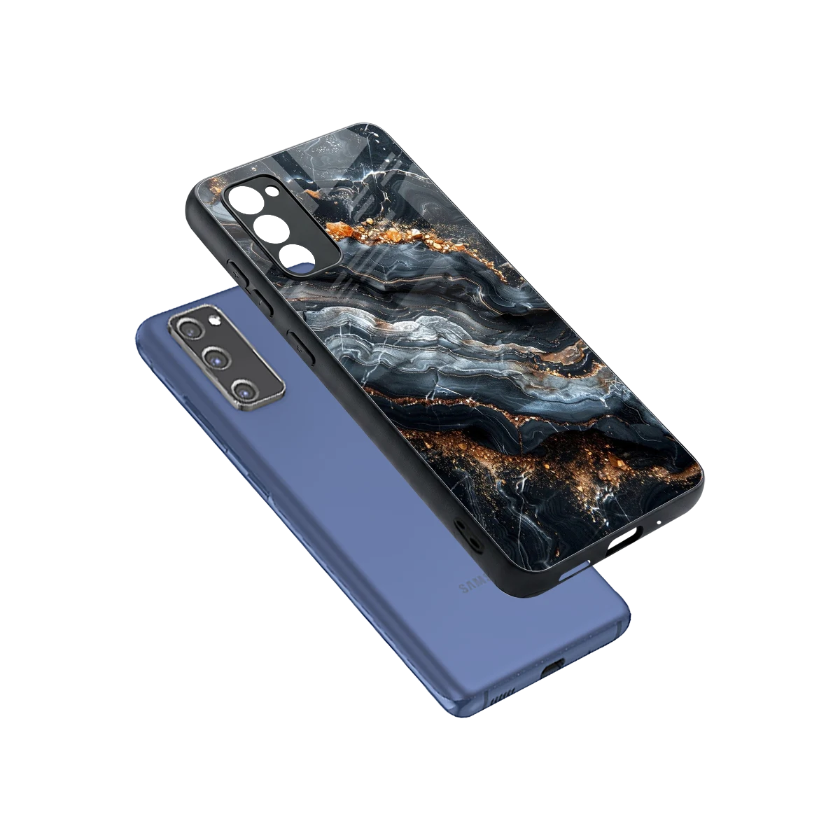 Arctic Stone sleek samsung galaxy s20 fe cover with tempered glass back and TPU edges