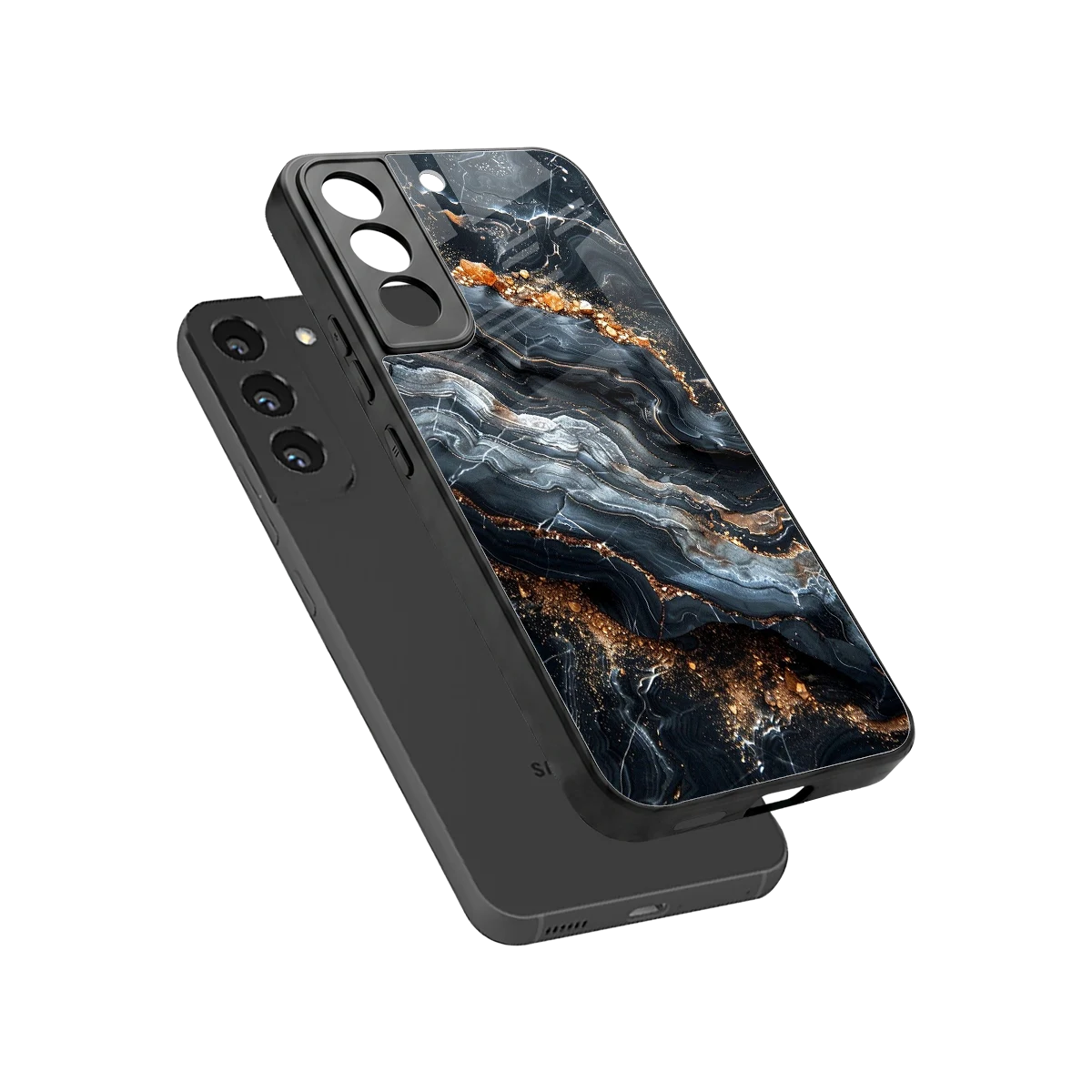 Arctic Stone sleek samsung galaxy s22 cover with tempered glass back and TPU edges