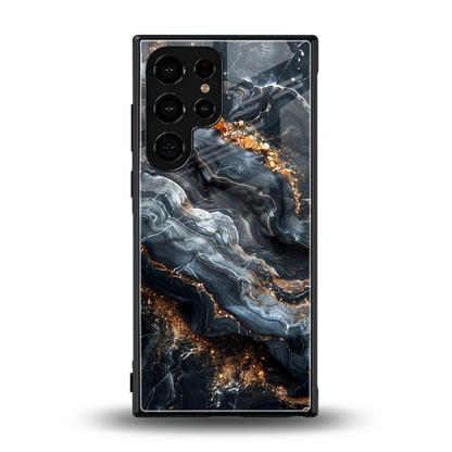Arctic Stone back phone cover | glass case for samsung galaxy s24 ultra