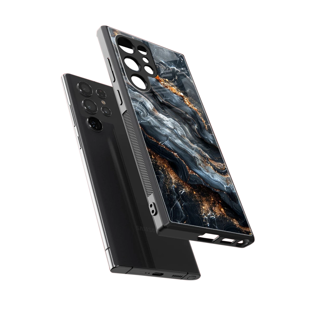 Arctic Stone sleek samsung galaxy s23 ultra cover with tempered glass back and TPU edges