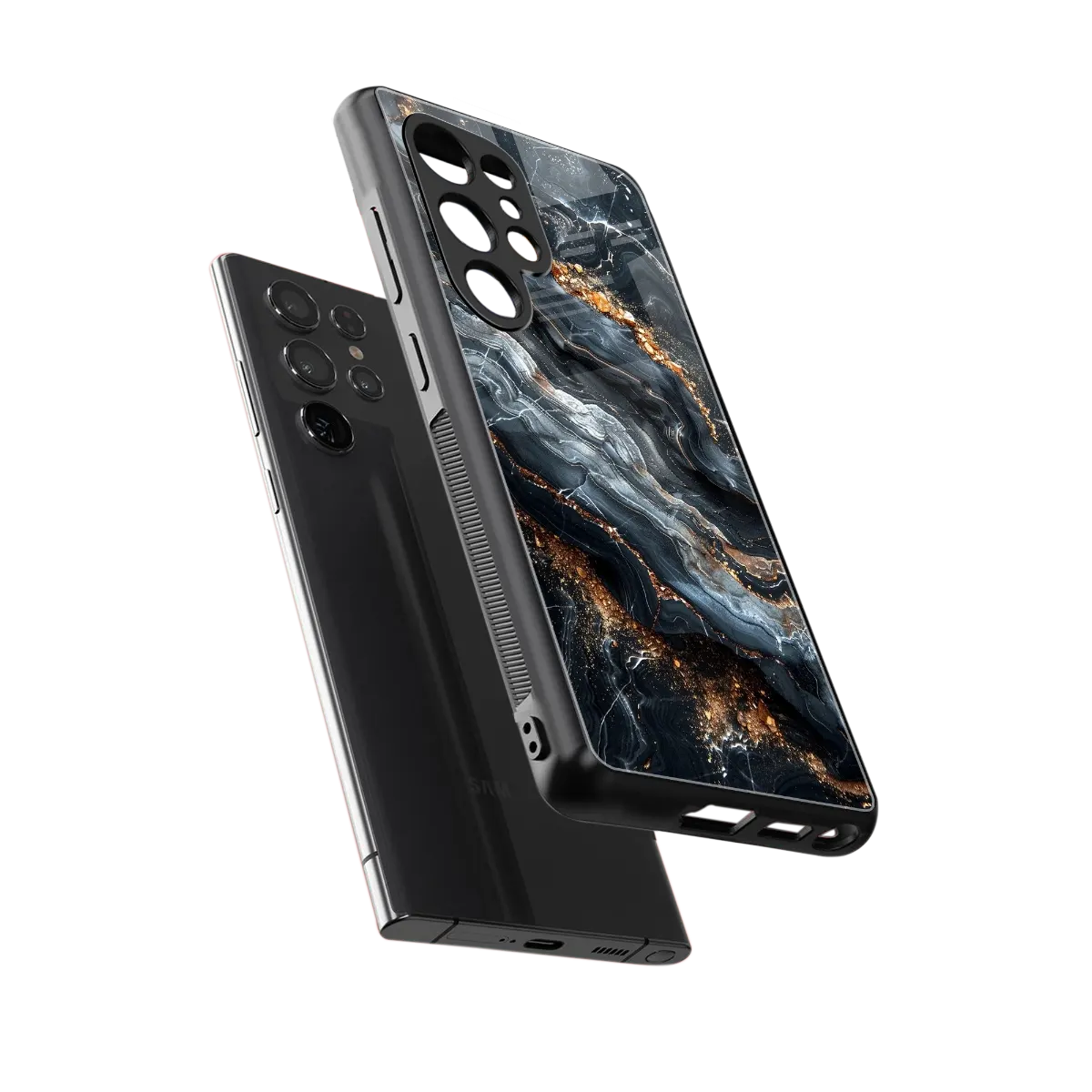 Arctic Stone sleek samsung galaxy s25 ultra cover with tempered glass back and TPU edges