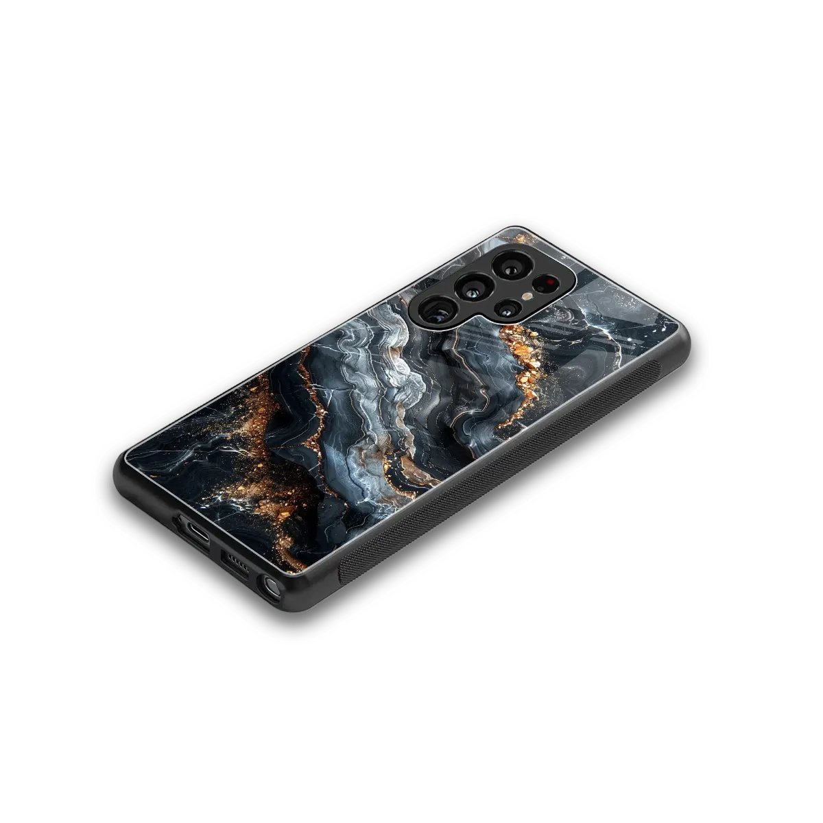 Arctic Stone stylish phone case for samsung galaxy s25 ultra | glossy glass and slim fit