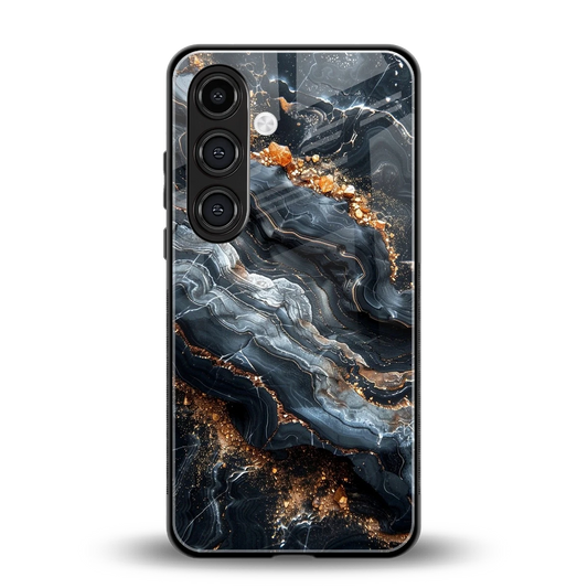 Arctic Stone back phone cover | glass case for samsung galaxy s24