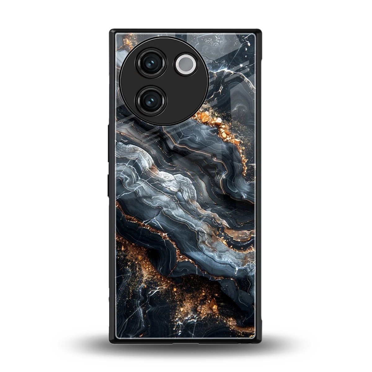 Arctic Stone back phone cover | glass case for vivo v30e