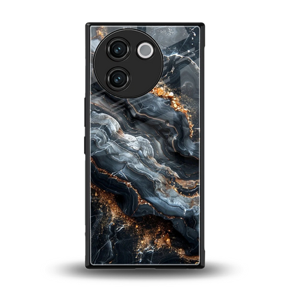 Arctic Stone back phone cover | glass case for vivo v30e