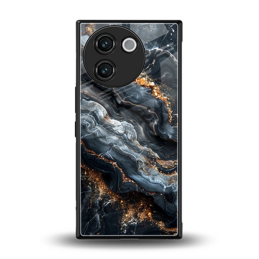 Arctic Stone back phone cover | glass case for vivo v30e