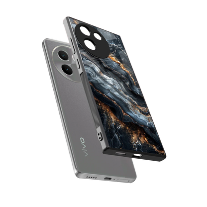 Arctic Stone sleek vivo v30e cover with tempered glass back and TPU edges