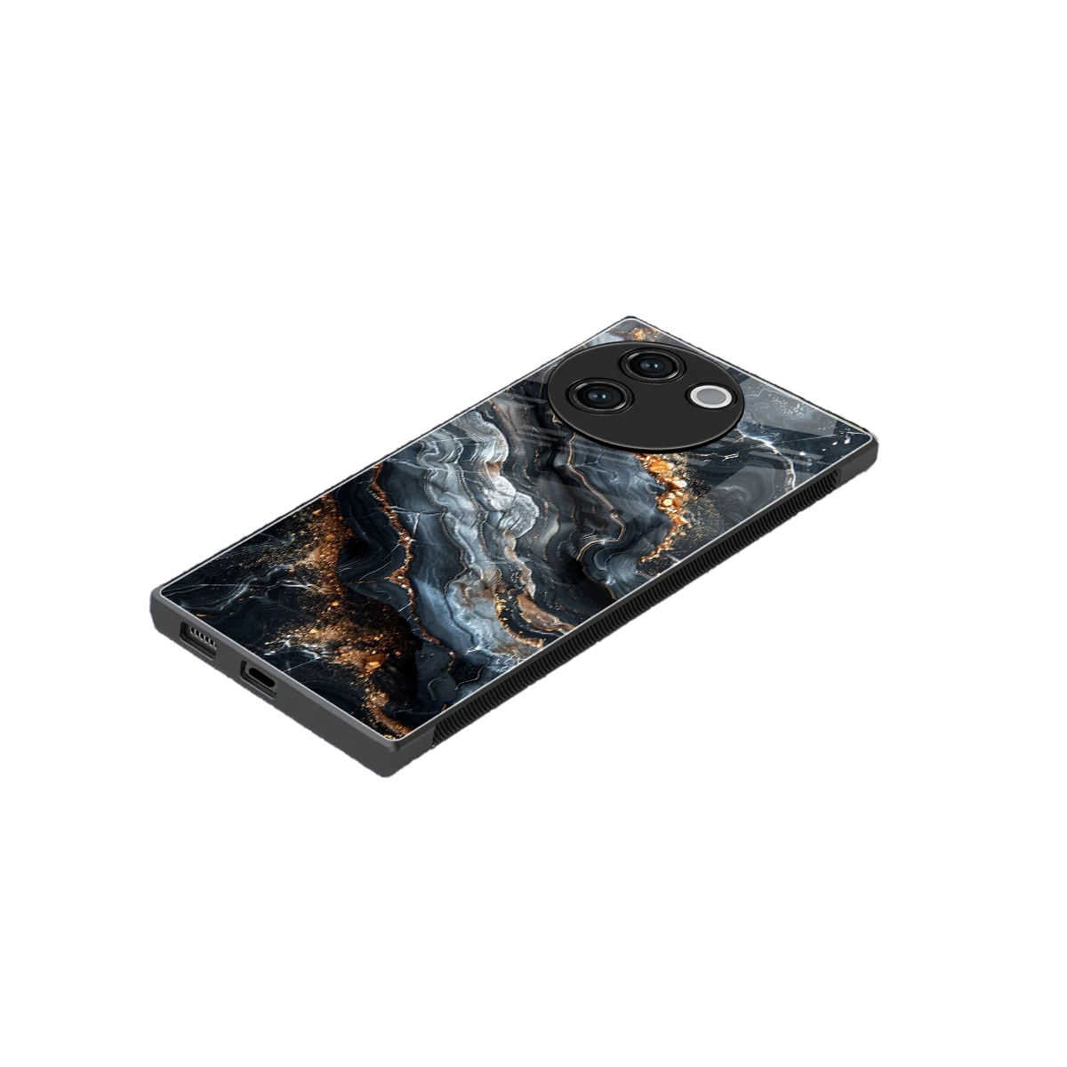 Arctic Stone stylish phone case for vivo v30e | glossy glass and slim fit