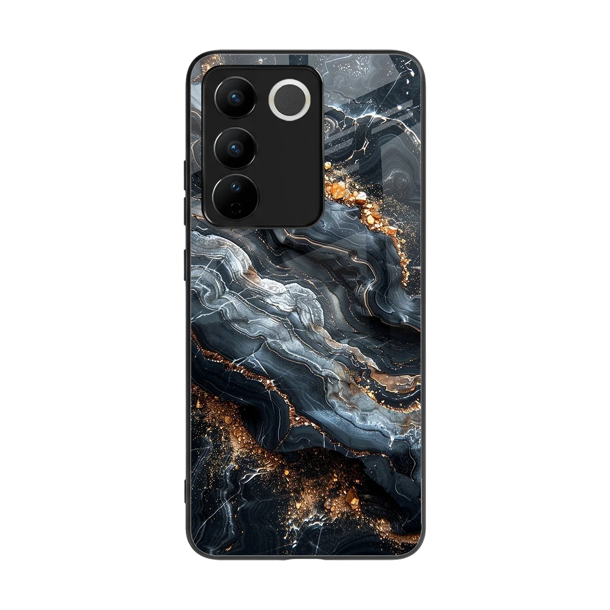 Arctic Stone back phone cover | glass case for vivo v27 5g