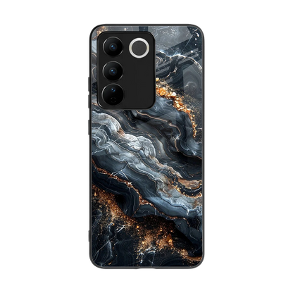 Arctic Stone back phone cover | glass case for vivo v27 5g