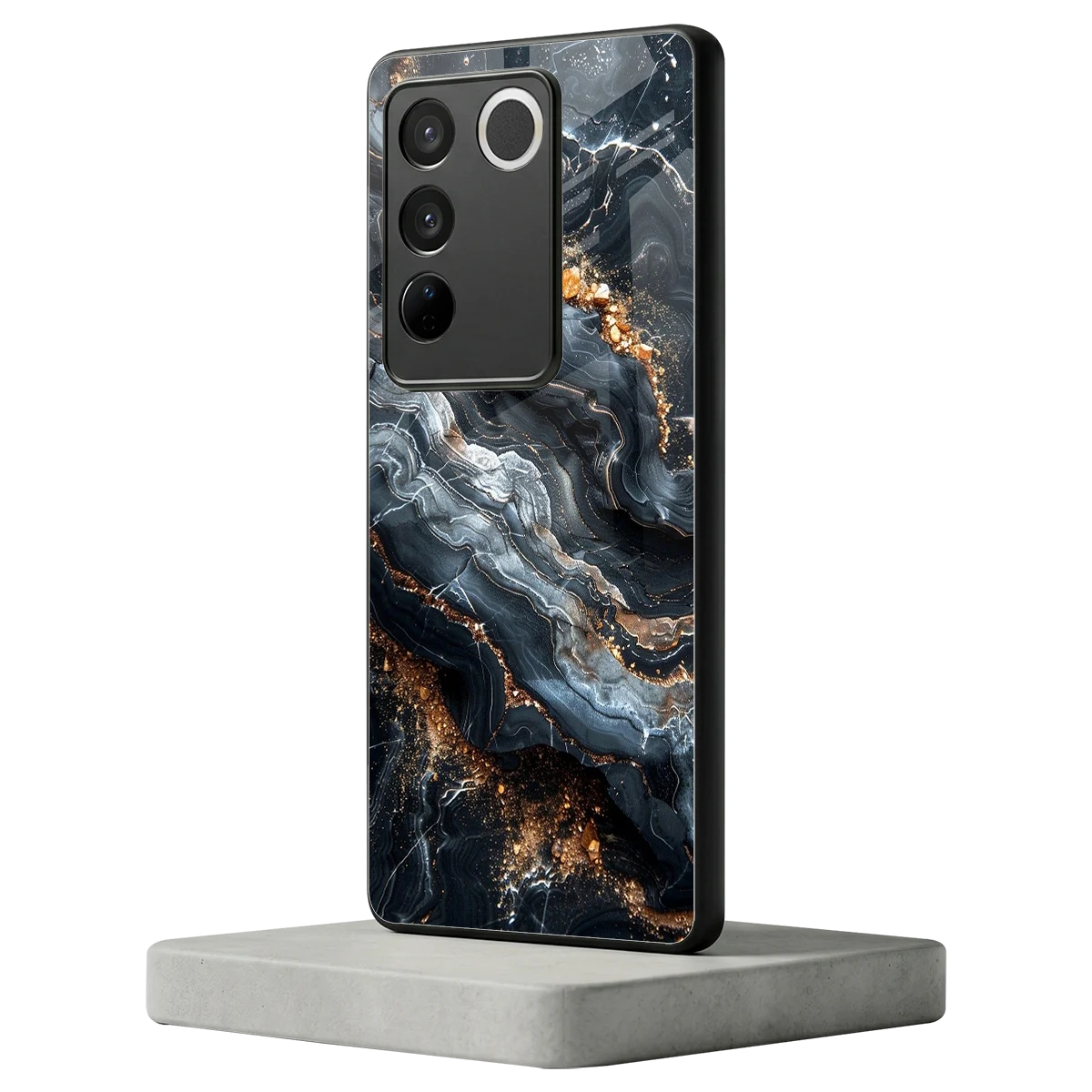 Arctic Stone vivo v27 5g mobile cover | shockproof glass phone case