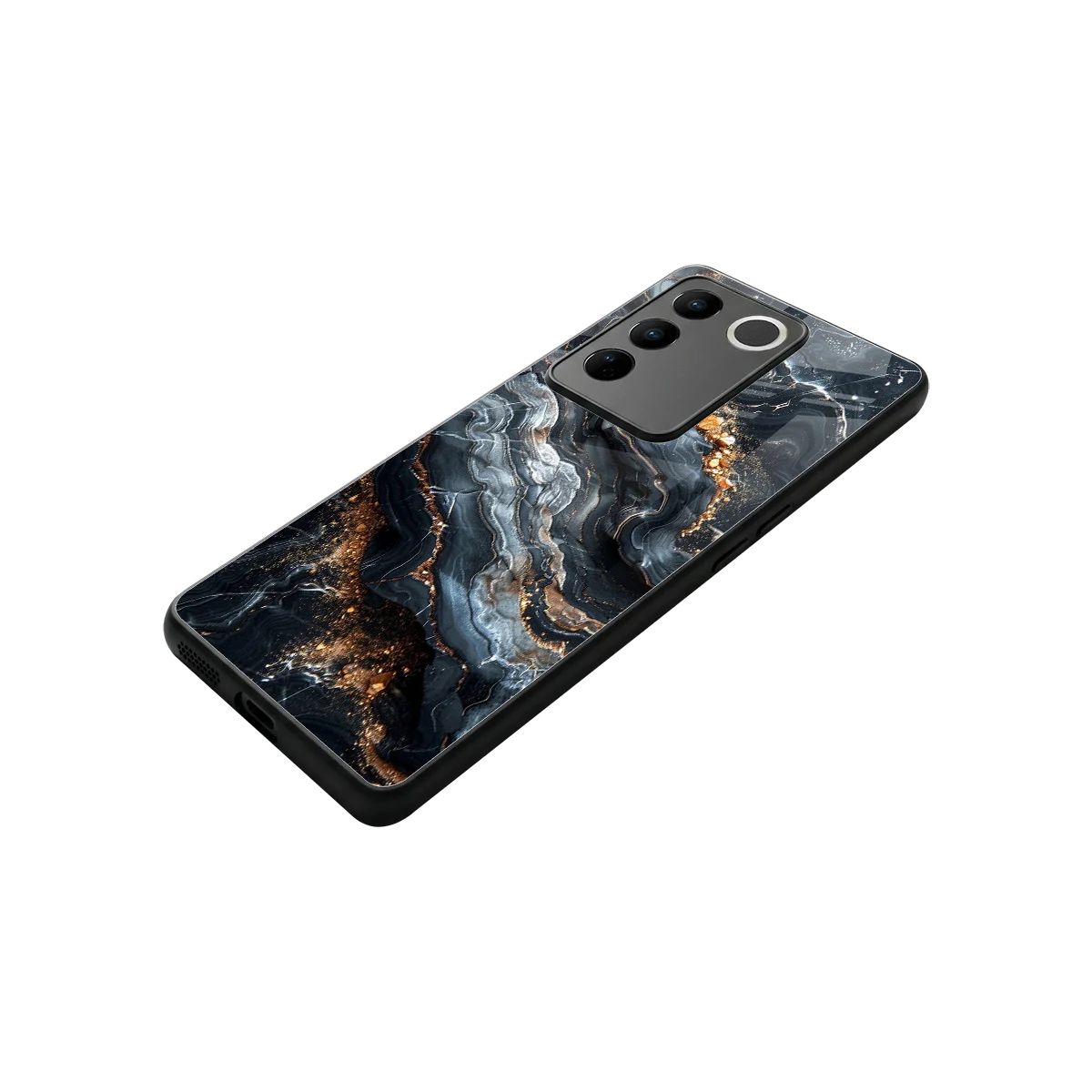 Arctic Stone stylish phone case for vivo v27 5g | glossy glass and slim fit