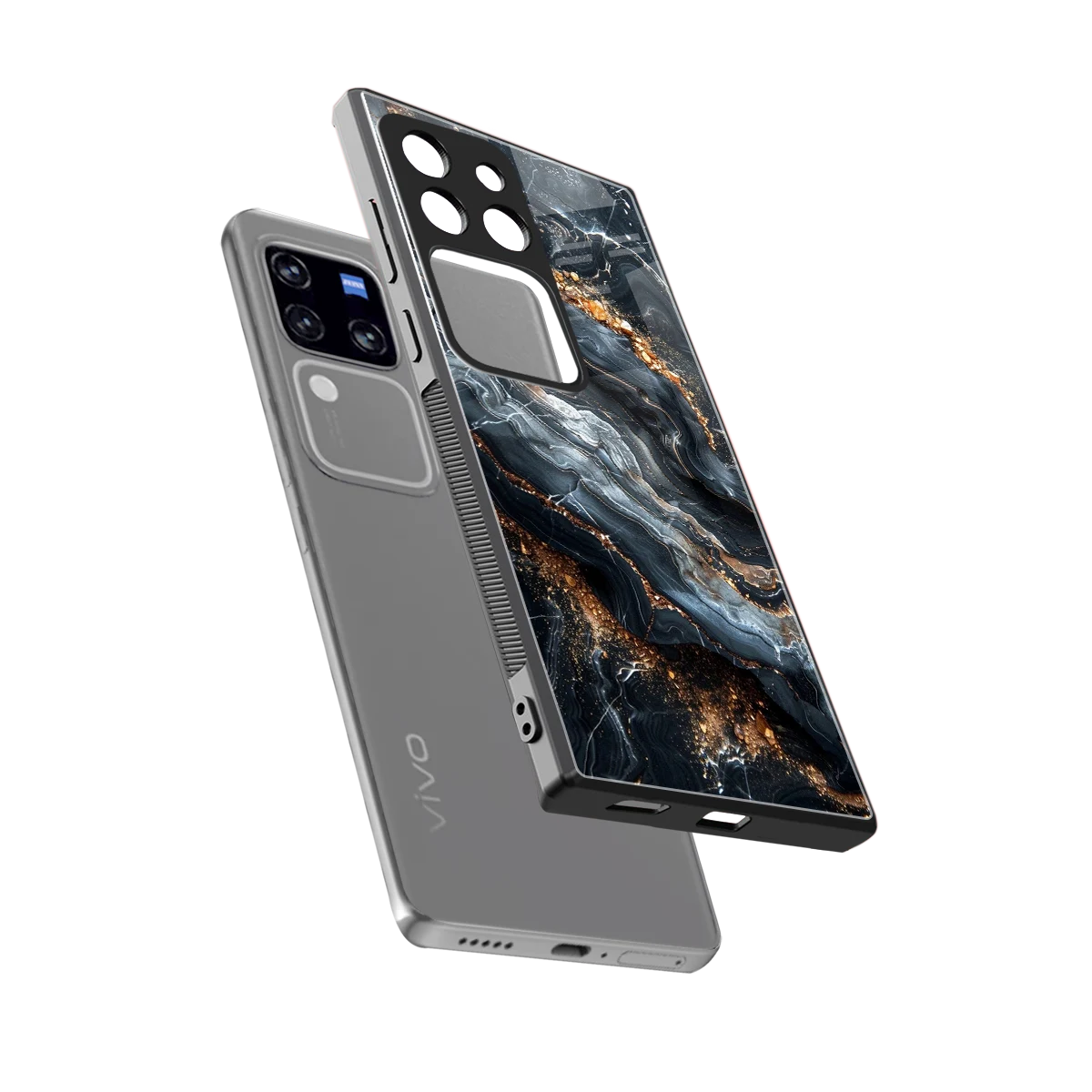 Arctic Stone sleekvivo v30 pro cover with tempered glass back and TPU edges