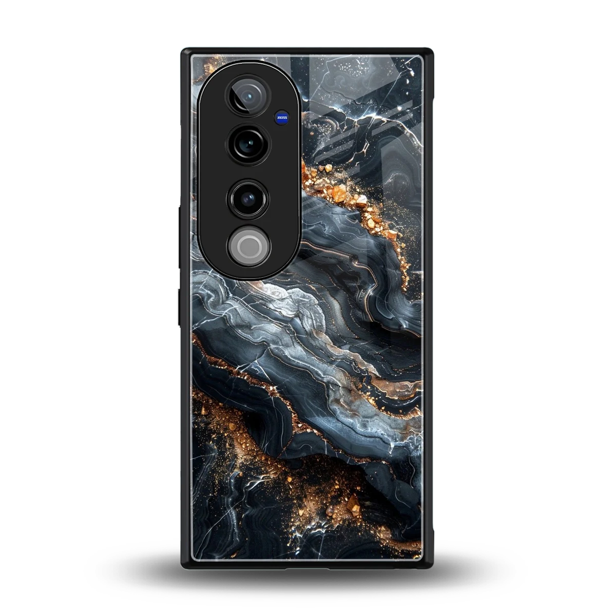 Arctic Stone back phone cover | glass case for vivo v40 pro