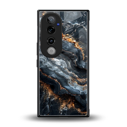 Arctic Stone back phone cover | glass case for vivo v40 pro