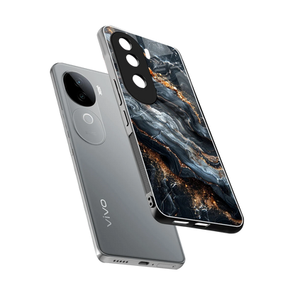 Arctic Stone sleek vivo v40e cover with tempered glass back and TPU edges