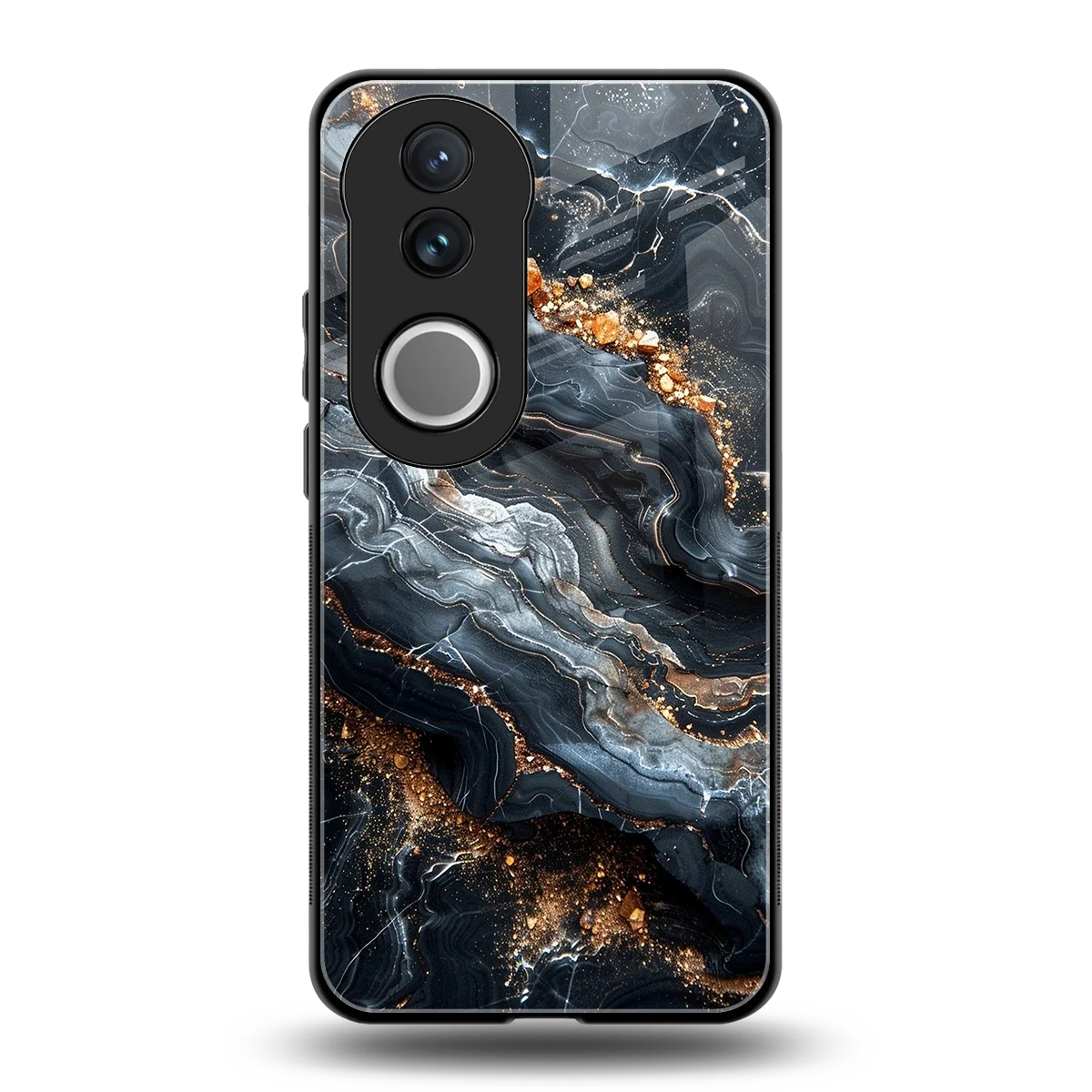 Arctic Stone back phone cover | glass case for vivo v50