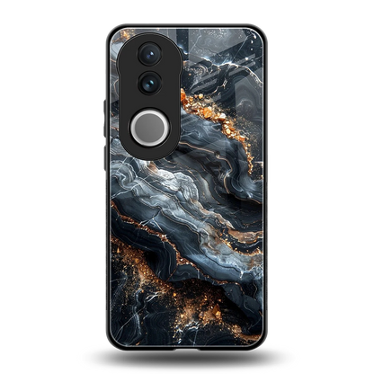 Arctic Stone back phone cover | glass case for vivo v50