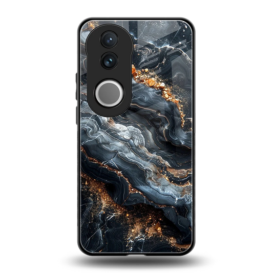 Arctic Stone back phone cover | glass case for vivo v50