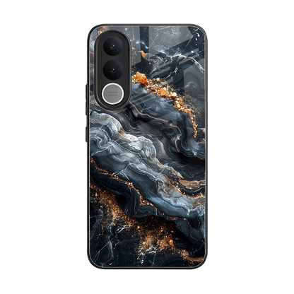 Arctic Stone back phone cover | glass case for vivo v70 fe