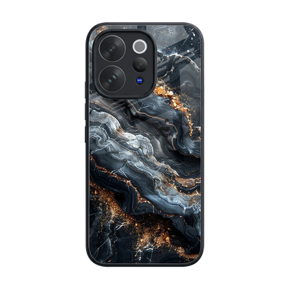 Arctic Stone back phone cover | glass case for vivo v70