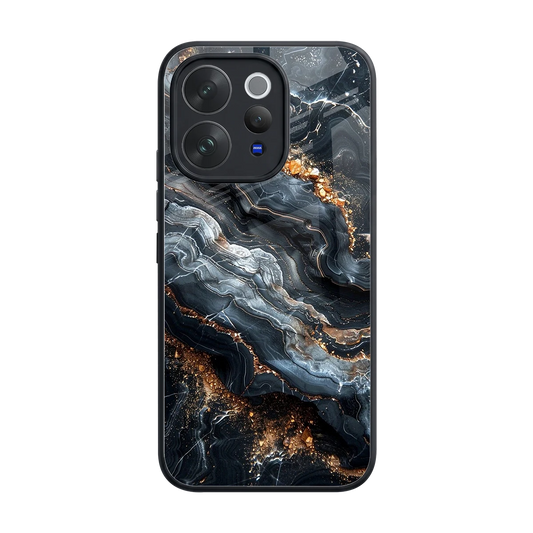 Arctic Stone back phone cover | glass case for vivo v70