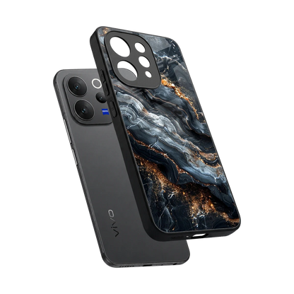 Arctic Stone sleek vivo v70 cover with tempered glass back and TPU edges