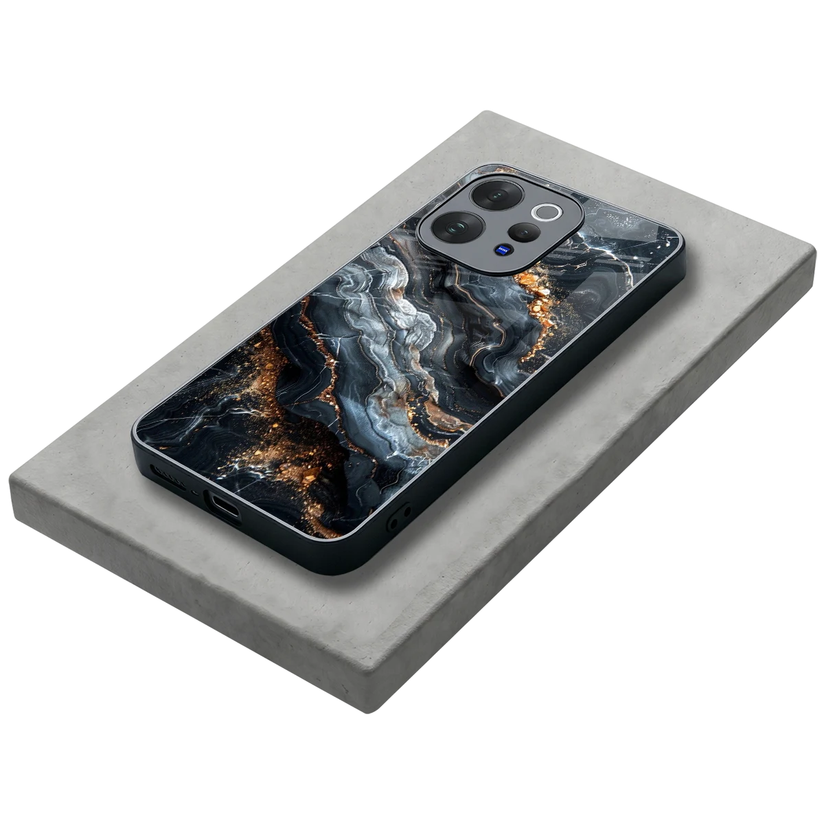 Arctic Stone stylish phone case for vivo v70 elite | glossy glass and slim fit