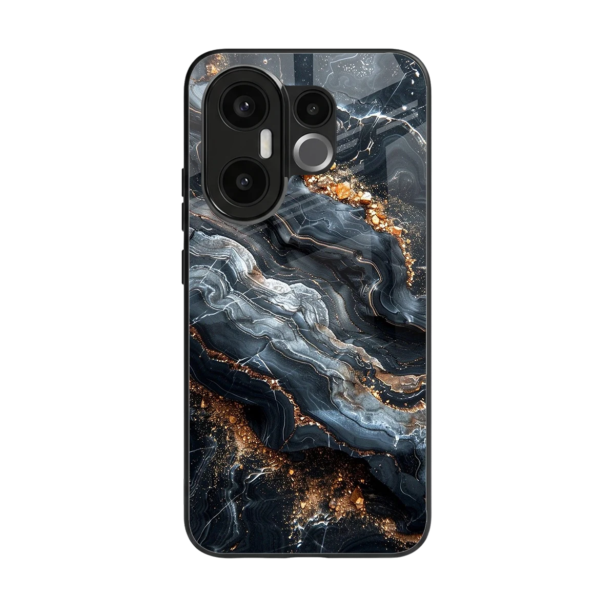 Arctic Stone back phone cover | glass case for vivo x200 fe
