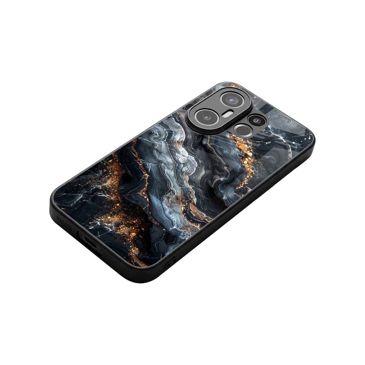 Arctic Stone stylish phone case for vivo x200 fe | glossy glass and slim fit
