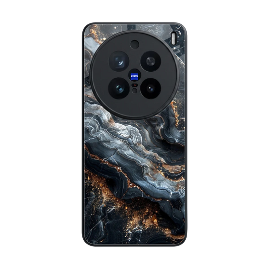 Arctic Stone back phone cover | glass case for vivo x200 pro