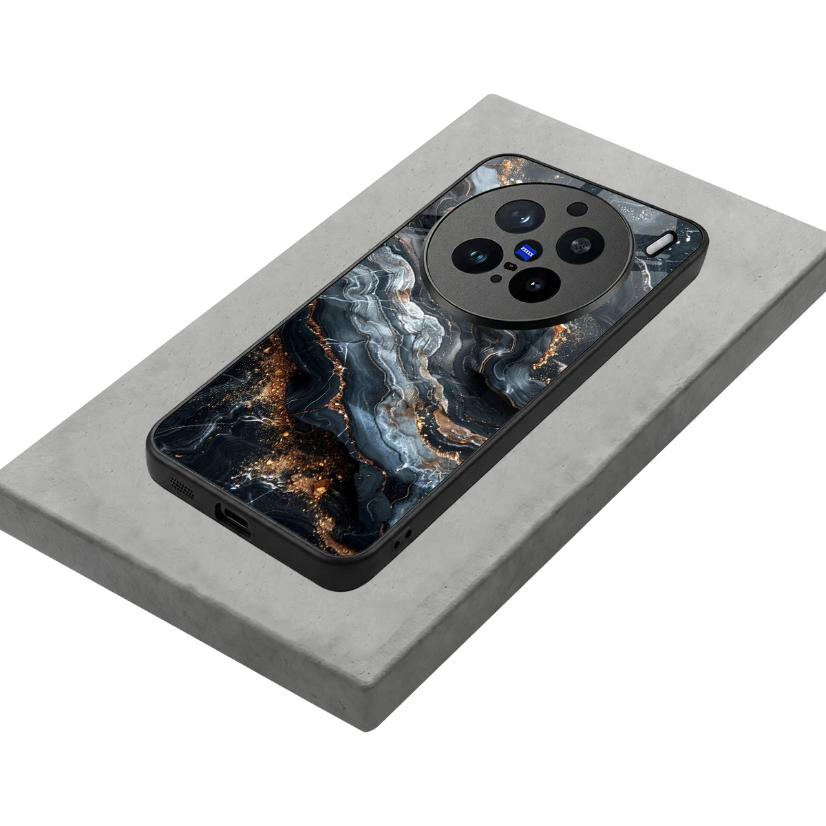 Arctic Stone stylish phone case for vivo x200 pro | glossy glass and slim fit