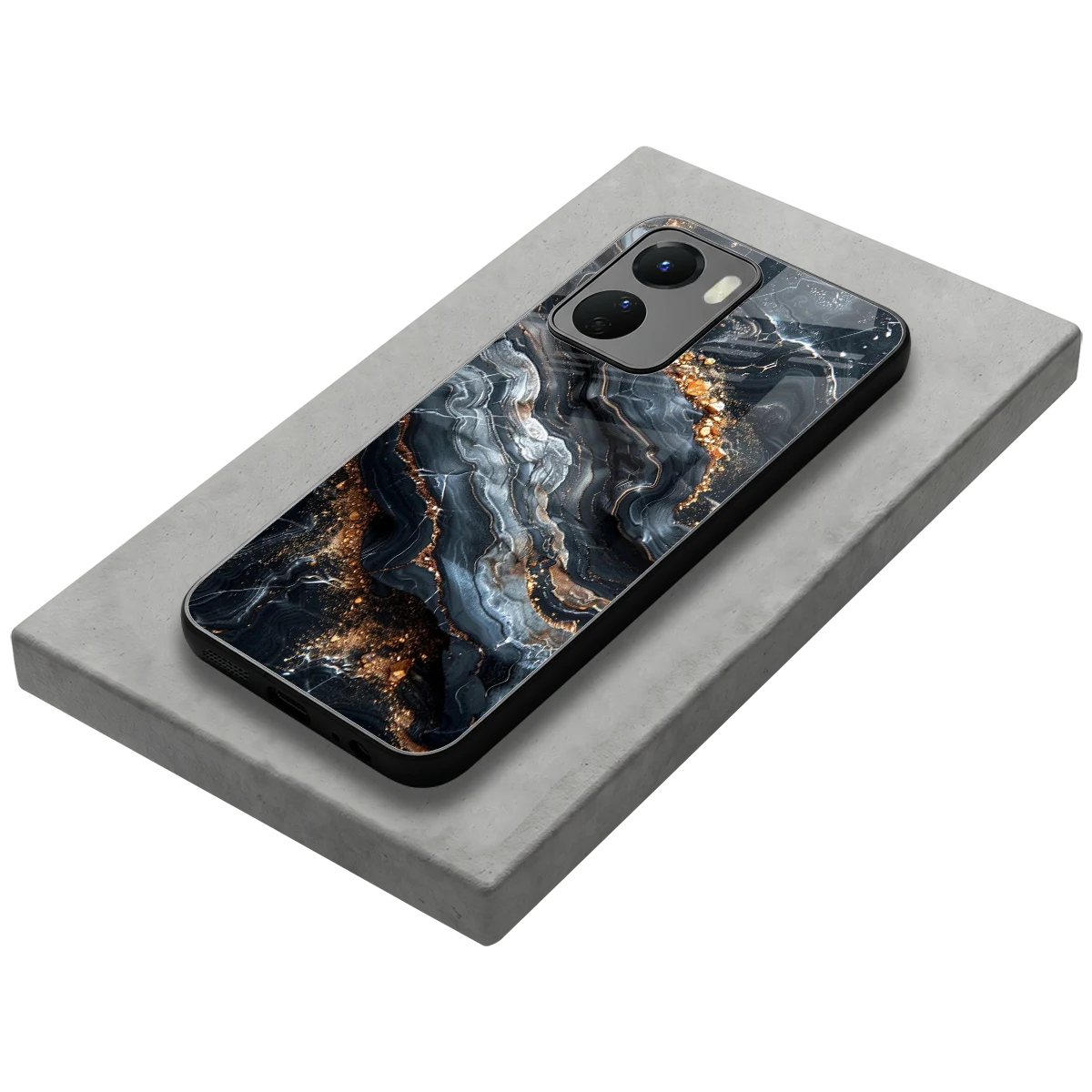 Arctic Stone stylish phone case for vivo y16 | glossy glass and slim fit