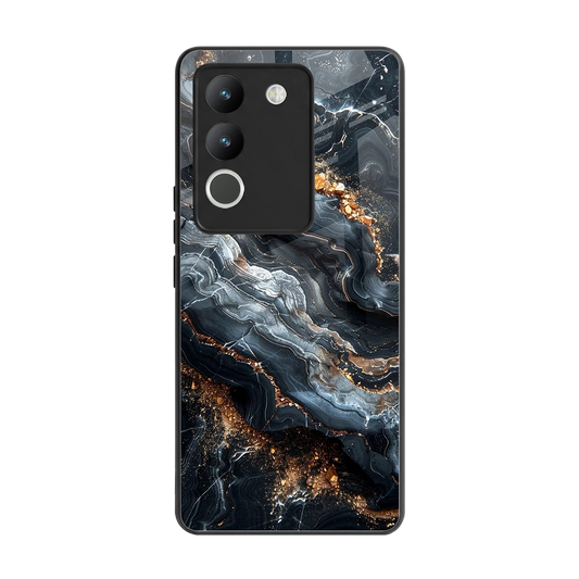 Arctic Stone back phone cover | glass case for vivo y200 5g
