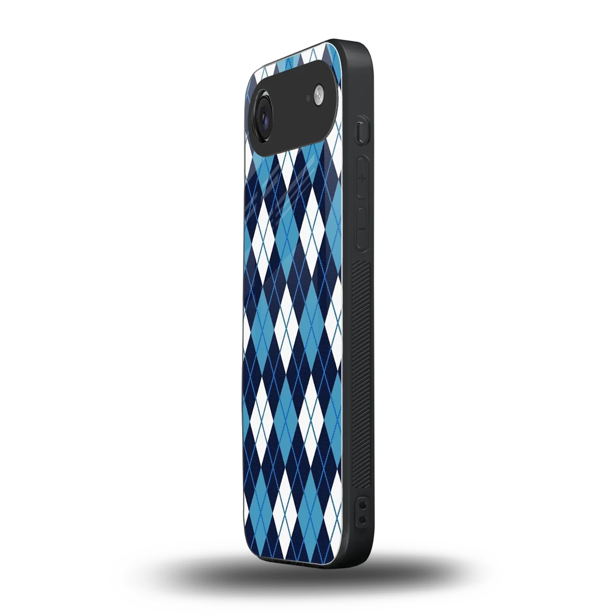 Argyle Blue iphone air mobile cover | shockproof glass phone case