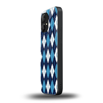 Argyle Blue nothing phone 1 mobile cover | shockproof glass phone case