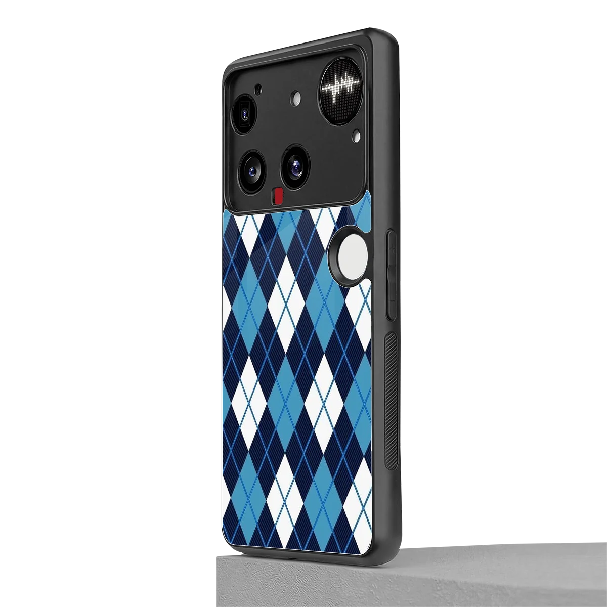 Argyle Blue nothing phone 3 mobile cover | shockproof glass phone case