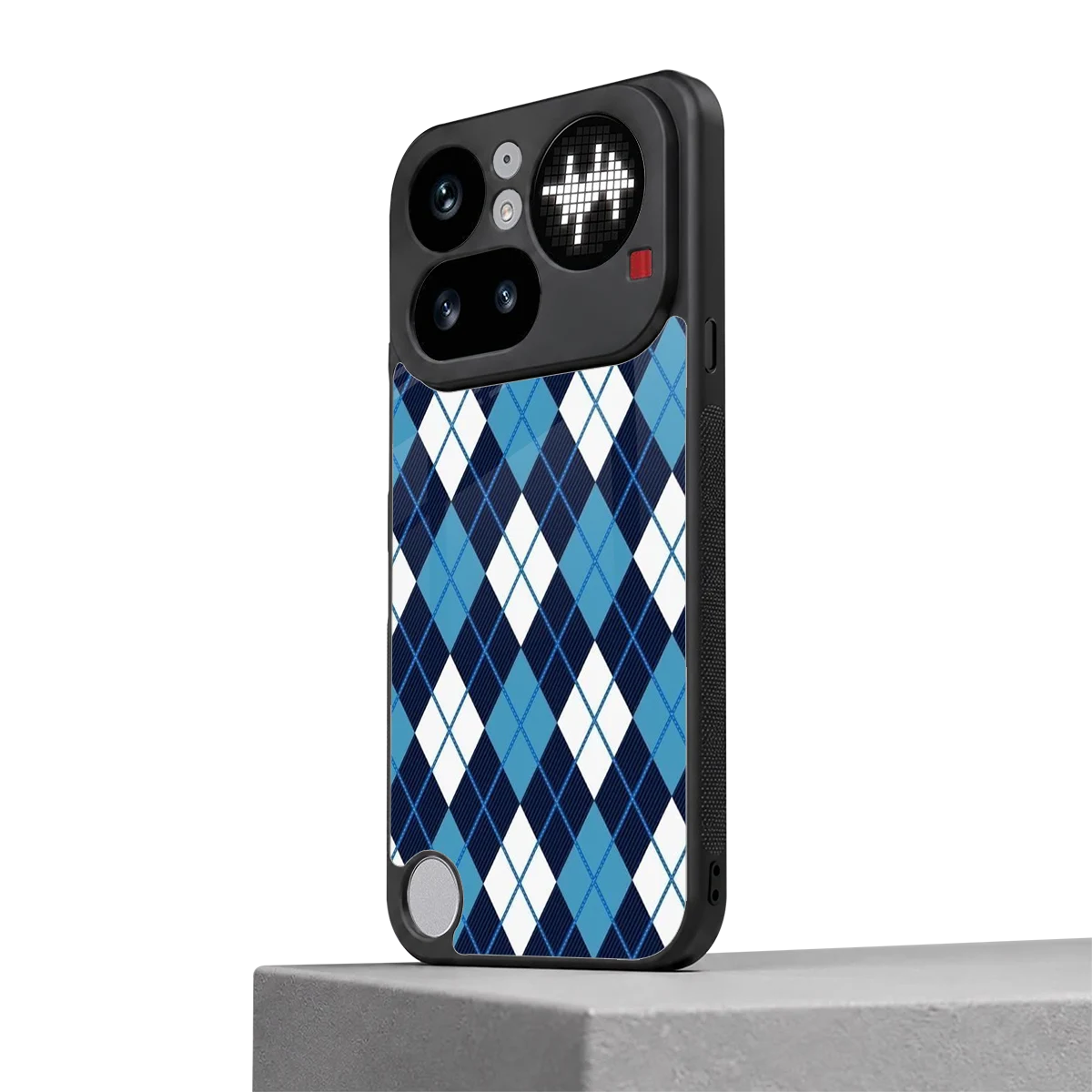 Argyle Blue nothing phone 4a pro mobile cover | shockproof glass phone case